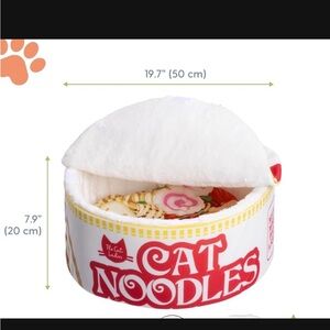 Pet Cat Noodles White Cat Bed